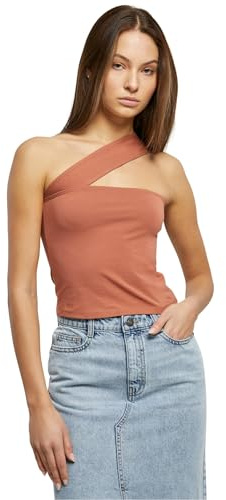 Urban Classics Damen Top Ladies One Strap Top Terracotta 3XL
