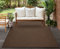 Mia´s Teppiche Malaga In- & Outdoor Teppich Flachgewebe, Modisches Design, Schicke Farben, für Balkon und Terrasse geeignet, Waschbar- und Witterungsbeständig, Brown, 160 x 220 cm