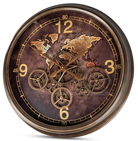 formano Wanduhr Weltkarte 60cm
