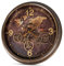 formano Wanduhr Weltkarte 60cm - Große Metall Wanddeko Uhr mit sichtbar drehenden Zahnrädern Weltkarten-Design Vintage Industrial Stil für Wohnzimmer Büro Schlafzimmer
