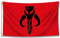 Arbinger Für Star Wars großes Mandalorian-Flaggenbanner 90 x 150 cm (HD-Druck, strapazierfähiges 150D-Polyester) für Garage, Männerhöhle mit Metallösen