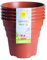 Happy Pots - Lot de 20 pots de fleurs en plastique de qualité supérieure réutilisables pour intérieur/extérieur, décoration d'intérieur, jardinage - Rond, très résistant, résistant aux UV, recyclables