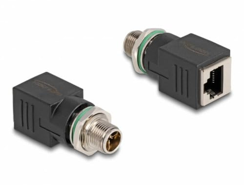 DeLOCK M12 Adapter X-kodiert 8 Pin Stecker zu RJ45 Buchse gerade
