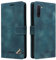 OKZone Custodia per Samsung Galaxy Note 10, Custodia Protettiva Antiurto per Portafoglio, Porta per Carte con Patta in Pelle PU[Chiusura Magnetica]Cover per Telefono per Samsung Galaxy Note 10 (Verde)