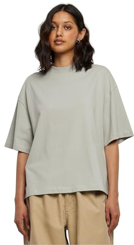Urban Classics Damen T-Shirt Ladies Organic Heavy Slit Tee lightasphalt L