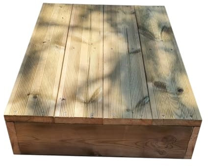 Stufenleiter aus Holz für die Erstellung Ihrer Treppe oder Gartentreppe durch Stapeln – Vinuovo – 4 Bretter B 80 cm H 17 cm