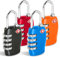 CFMOUR TSA Suitcase Locks - 1, 2, 3, 4, 5, 6 Pack 4-Dial Security Travel Combination Padlock for Suitcases Luggage Case Bag Code Lock - Black&Blue&Red&Orange (Pack of 4)