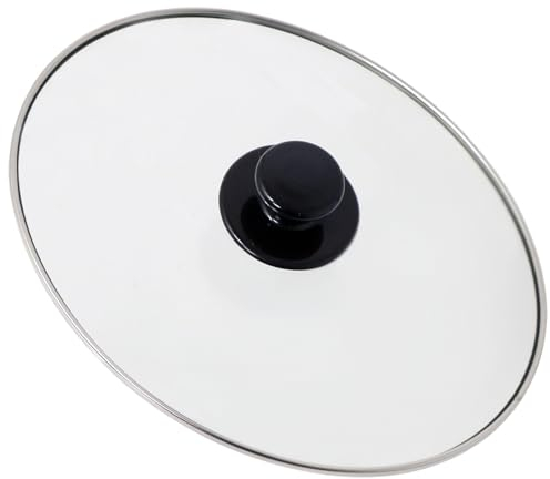SPARES2GO Complete Oval Glass Lid & Knob Handle compatible with Swan Slow Cookers (265mm x 215mm)