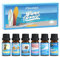 SALKING Oli Essenziali Surf e sabbia per Diffusori 6x10ml, Set di Olio Essenziale Puri per Aromaterapia e Massaggi - Brezza oceanica, mare salato, sabbia rosa, cocco, vita isolana, pina colada