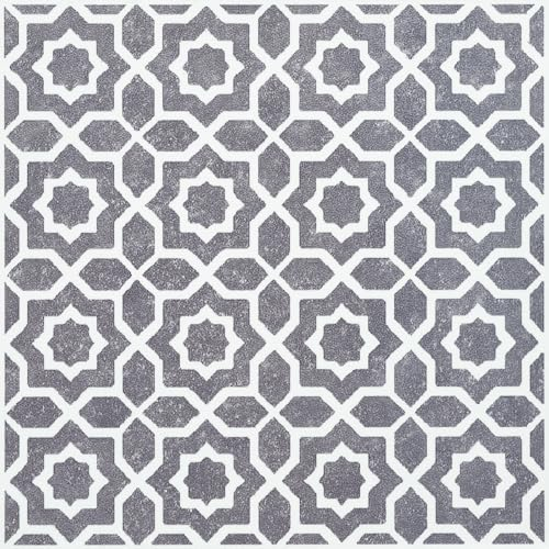 d-c-fix 6 vinilos azulejos adhesivos de pared Lina gris - paneles decorativos lavables pegatinas baldosas decoración revestimiento PVC - para baño, cocina - 15x15 cm