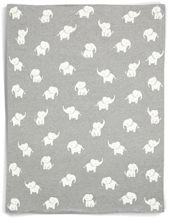 Mamas & Papas Welcome to The World Knitted Blanket, Elephant