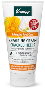 Kneipp Creme rissiger Fersen; repariert und verhindert Risse in den Fersen; regeneriert; beruhigt und erfrischt; natürliche und organische Öle; Harnstoff; Panthenol; Orangengeruch; 50 ml