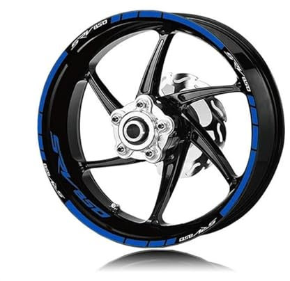 ENBHD Motorrad Felgenaufkleber Radnabenaufkleber Reflektierende wasserdichte Streifen Klebeband Modifikationszubehör Für Aprilia SRV850 SRV 850 (Größe : 2)