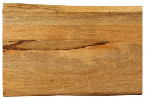 vidaXL Tischplatte mit Baumkante 70x40x3,8 cm Massivholz Mango