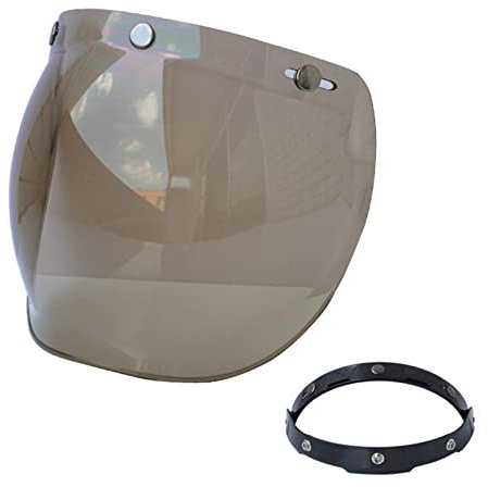 Xzmzbxzb Motorradhelm Blasenschutz – Adapter 3-Snap Helme Halboffenem Gesicht