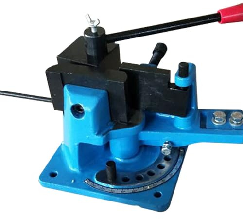 Universal Winkelbieger Biegemaschine Biegegerät Winkelbiegemaschine Manuell mit Skala und Anschlag, manuell bis 18 mm Stärke und 20 mm Höhe,Biegewinkel: 0-120 Grad