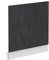 Vicco Frontblende R-Line, Geschirrspüler Fronttür, Schwarz Beton/Weiß, 60 cm ohne Arbeitsplatte