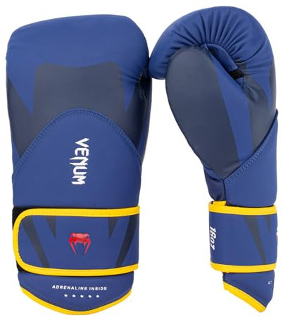 Venum Challenger 4.0 Gants de Boxe - Bleu/Jaune - 16 Oz