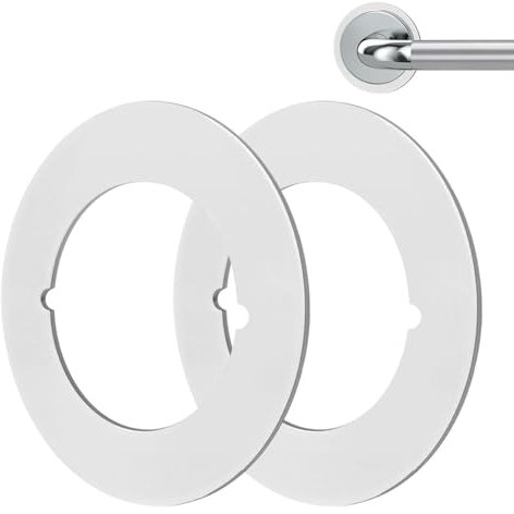 Vjeybv Door Handle Fixing Plate - Metal Door Handle Round Fixing Plate - Door Handle Cover Filler Fixing Repair Backplate for Home, Living Room, Bedroom