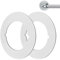 Vjeybv Door Handle Fixing Plate - Metal Door Handle Round Fixing Plate - Door Handle Cover Filler Fixing Repair Backplate for Home, Living Room, Bedroom