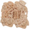 BELLIFFY 64-teiliges Märchenhaus-tür-set Aus Holz Unbemalt Miniatur-tür Für Jungen Und Mädchen Spielzimmer-