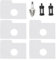 The Lord of the Tools Un juego de 8 filtros de aire tapones de repuesto 1130 124 0800 0000-350-3500 compatibles con Stihl MS 170 MS 180 MS 180 C 017 018