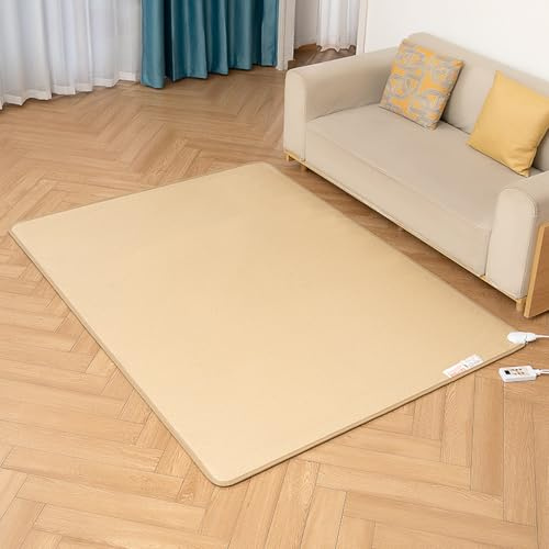 Intelligente Raumheizungen,Elektrischer Heizteppich For Zuhause Graphen-Fußbodenheizungsmatte Wohnzimmer Heizung Yoga-Matte,tragbare Energieeffiziente Raumheizungen Den Innengebrauch Großen Raum(Yello