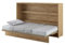 Friderik Bed Concept BC-05 Wandklappbett Horizontal Schrankbett ohne Matratze, 120x200 cm (Artisan-Eiche)