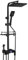 Bathroom Thermostatic Shower Mixer Set, Digital Display Shower System Overhead Rainfall and Handheld Shower Bathroom Accessories Constant Temperature Faucet Set, Black