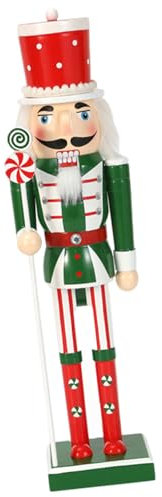 Candy Ribbon Sceptor Nutcracker Figurine