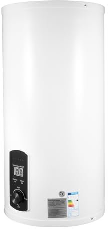 MIIWWOWO Chauffe-eau électrique vertical 2000 W avec douchette à main, réservoir d'eau chaude pour salon de coiffure, salle de bain, caravane (réservoir de 50 l)