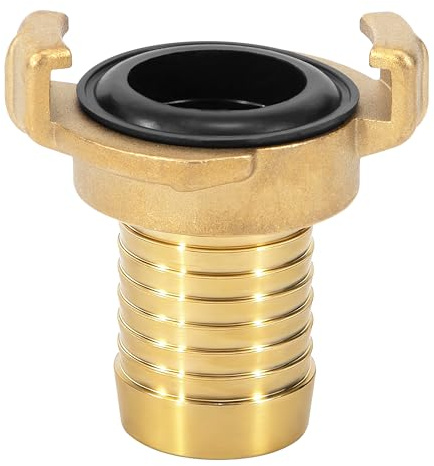 Elegrip Raccord Tuyau Laiton, Connecteur Rapide à Griffes 1-1/4 (32mm) Douille, Adaptateur Arrosage Jardin, Nettoyeur Haute Pression, Industrie, Atelier & Usage Domestique, 1pcs