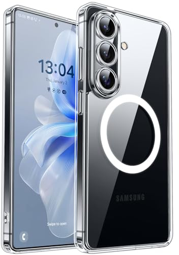 CANSHN für Samsung Galaxy S26 Plus Hülle mit Kameraschutz, Durchsichtig | Vollständiger Schutz der Kamera, matte transparente Unterseite