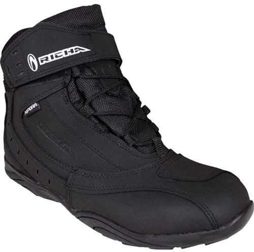 Richa Slick Waterproof Motorcycle Boots 42 Black (UK8)