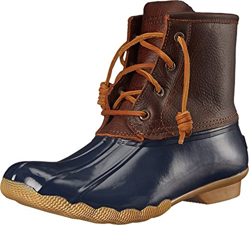 Sperry Women's Saltwater Boots, Tan/Navy, 5.5