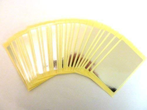 30 Etiketten , 75x50mm Rechteck , Scheinig Silber , Farbe Code sticker , selbstklebende Klebend Bunt Etiketten