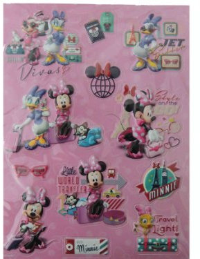 Disney Minnie Mouse Raised Stickers Sheets by