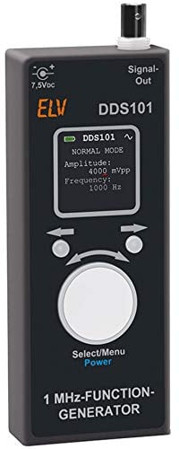 ELV Bausatz 1-MHz-DDS-Funktionsgenerator mit OLED-Display DDS101