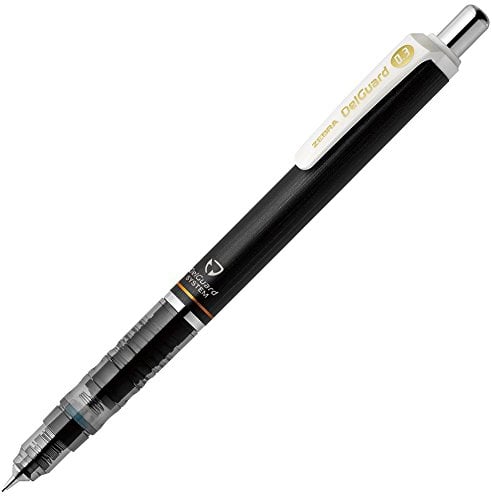 Zebra Druckbleistift, Del Guard, 0,3 mm, Schwarz (P-MAS85-BK)