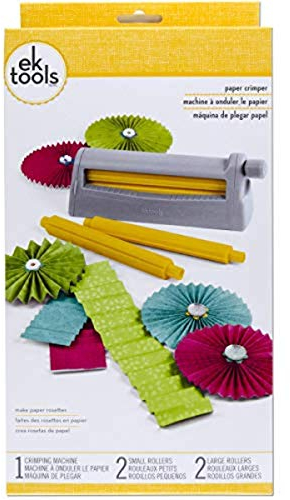 EK Success 54-94001 Crimpadora de Papel, acrílico, Gris Claro, 5.8105 x 11.16 x 2.5 cm