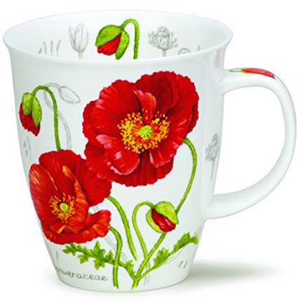 Becher DUNOON Botanical Sketch Poppy Dunoon Nevis Mohnblume