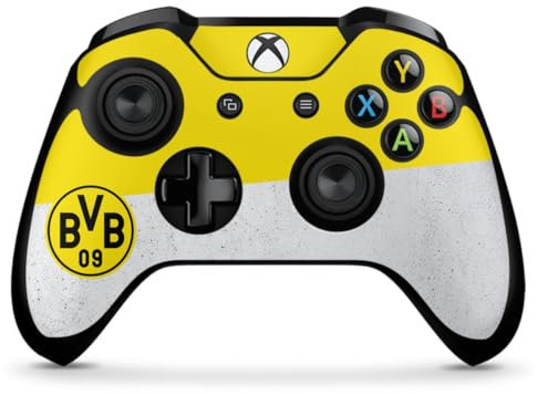DeinDesign Skin kompatibel mit Microsoft Xbox One X Controller Folie Sticker Offizielles Lizenzprodukt Borussia Dortmund BVB