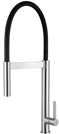 Mamoli 72220000000A Miscelatore Monocomando per Lavello da Cucina con Doccia Orientabile, realizzato in Acciaio Inox 18/10 Spazzolato Opaco