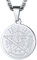 PROSTEEL Medaille Kette für Damen Herren Edelstahl Solomon Pentagramm Siegel Anhänger Halskette 55+5cm Singapurkette Amulett Modeschmuck Accessoire