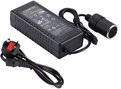 12V 5A Power Supply Car Socket - COLM AC 100-240V to DC Converter 12 Volt 5 amp 60W Cigarette Lighter Socket Charger for Car Vacuum Cleaner Car Fan Other Car Devices Under 60W
