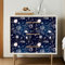 Wallpaper Navy Blue Pink Sticky Back Plastic PVC Sticky Wallpaper Waterproof Furniture Peel and Stick Wallpaper Home Art Deco Wallpaper Self Adhesive Wallpaper 2P (45x300 cm)