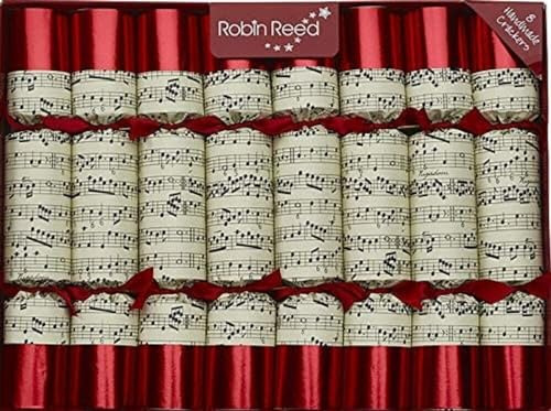 Robin Reed Set of 8 Concerto Musical Christmas Crackers