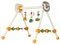 solini Spieltrapez Safari, Spielbogen für Babys, bunte Tiere, Ringe u. Kugeln, aus Holz, Babyspielzeug