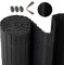 Laneetal PVC Sichtschutzmatte 120x400cm verstärkt Mittelstreben Sichtschutzzaun Balkonverkleidung mit Befestigungsset, Wasserdicht Windschutz Sichtschutz ohne Bohren für Balkon Garten Terrasse, Grau