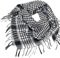 Dkings Palästinenser Tuch Unisex Baumwolle Schal Arabischer Wüsten Schals Herren Damen Halstuch Kopftuch (Schwarz)
